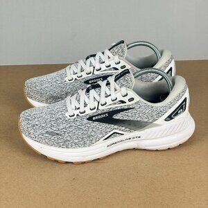 Brooks Adrenaline GTS 23 Athletic Running Shoes Womens 7 Gray Black Knit Upper